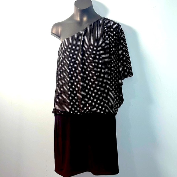 Speechless Dresses & Skirts - • Speechless One shoulder Mini Dress Black/Silver New With Tags